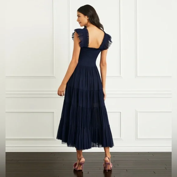 Hill House Navy Tulle Ellie Nap Dress XS NWT - Picture 2 of 8